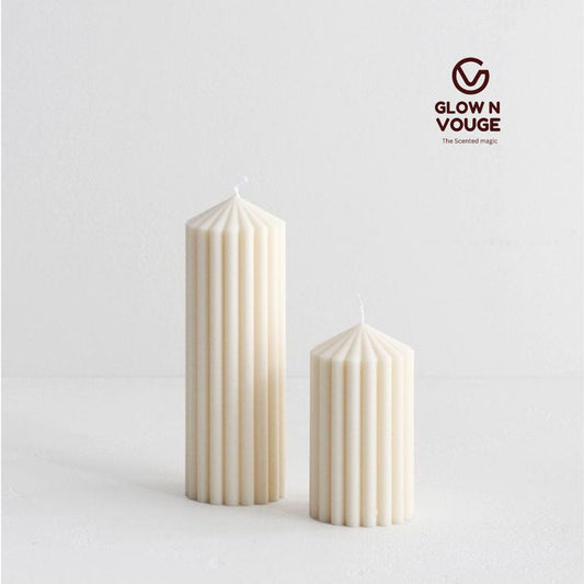 Glow n Vouge Pentagon Pillar Scented Candle – 100% Soy Wax, Handcrafted Geometric Candle for Home & Gifting Pack of 1