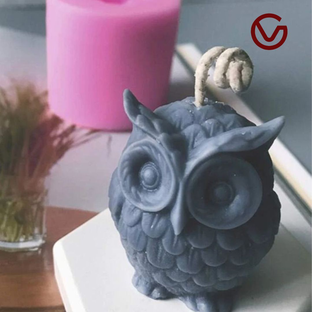 Big Owl Scented Candle – 100% Soy Wax, Handcrafted Decorative Candle for Home & Gifting Pack of 1