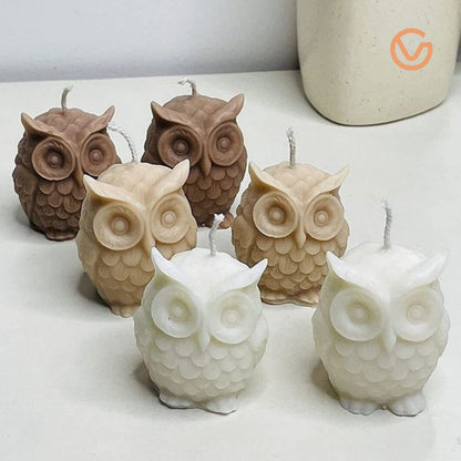 Big Owl Scented Candle – 100% Soy Wax, Handcrafted Decorative Candle for Home & Gifting Pack of 1