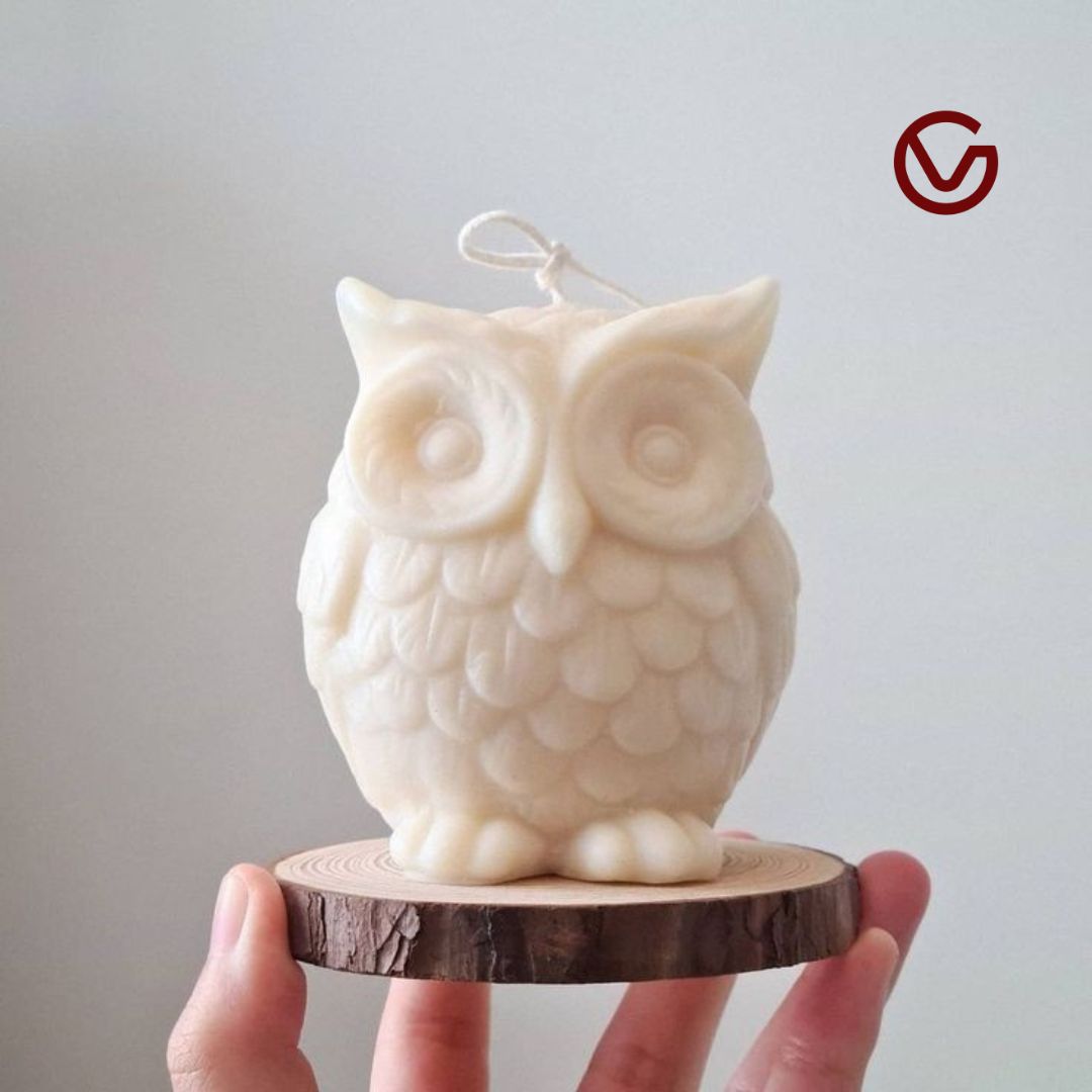 Big Owl Scented Candle – 100% Soy Wax, Handcrafted Decorative Candle for Home & Gifting Pack of 1