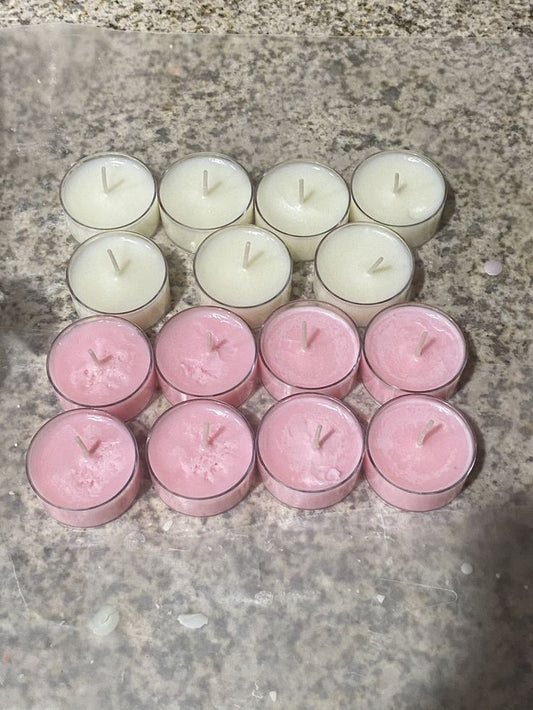 Round Tealight Candles – 100% Soy Wax, Handcrafted Classic Tealights for Home & Gifting Pack of 4