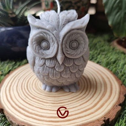 Big Owl Scented Candle – 100% Soy Wax, Handcrafted Decorative Candle for Home & Gifting Pack of 1